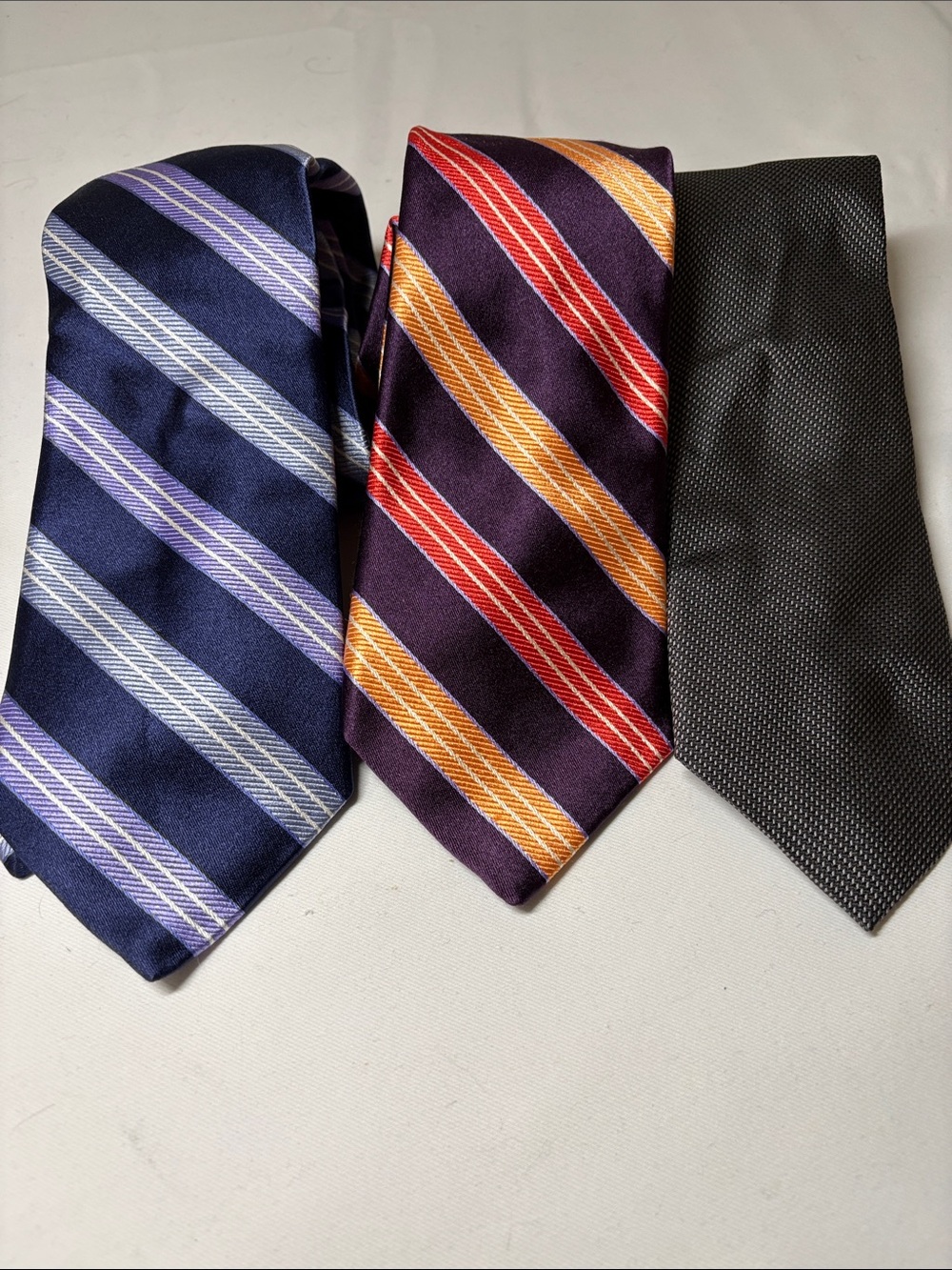 Ike Behar Silk/Cotton and Silk Patterned Ties
